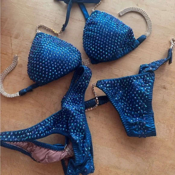 3 PIECE! BIKINI COMPETITION SUIT OCB IFBB NPC - Picture 3 of 8